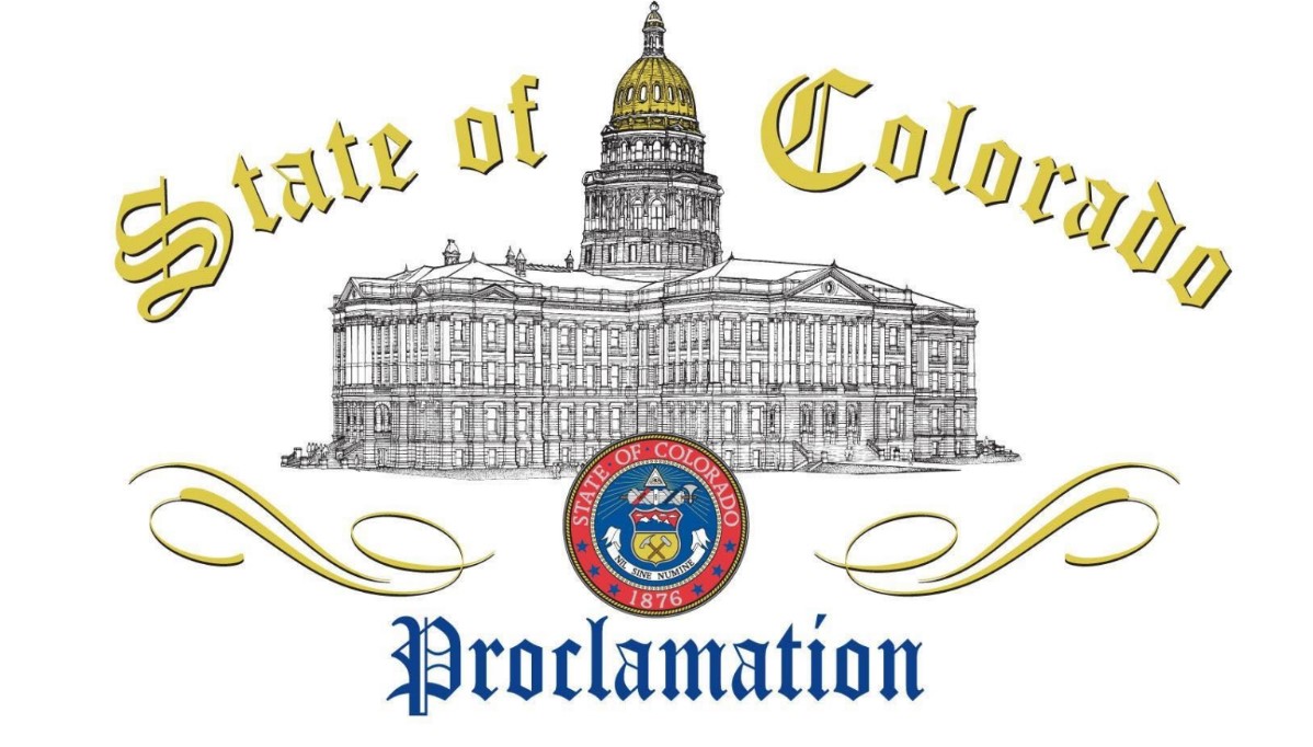 State of Colorado proclamation.